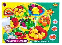 Масса для лепки ABtoys Радуга Фрукты и ягоды 19 предметов (043462)