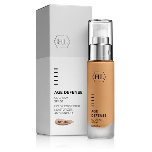 Holy Land Cosmetics Holy Land Age Defense CC Cream Natural SPF50 корректирующий крем для лица, натуральный оттенок 50 мл