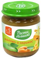 Пюре Расти большой яблоко и абрикос (с 5 месяцев) 100 г, 12 шт.