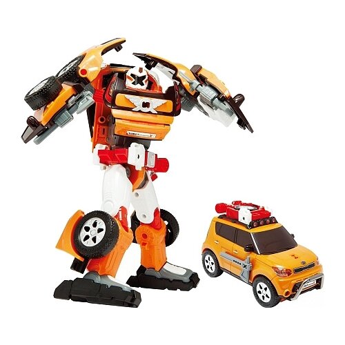 Купить Mini Tobot Adventure X Робот трансформер Мини Тобот Приключения Х Young TOYS, 301044, оранжевый/белый, пластик, male