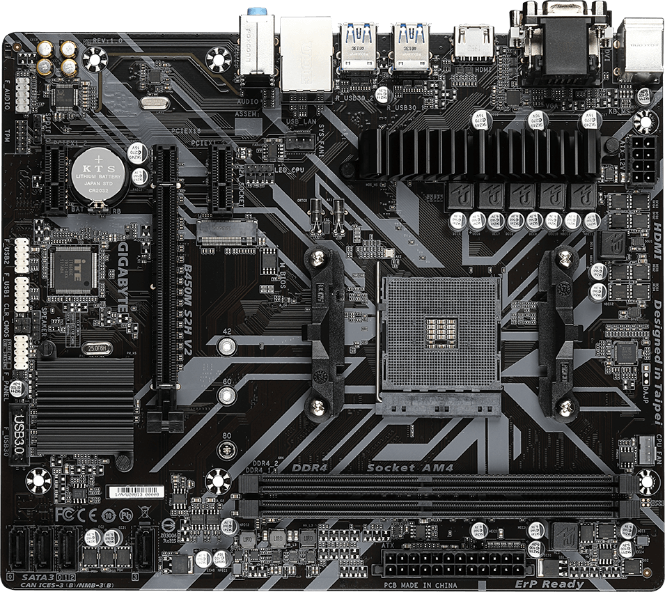 Материнская плата GIGABYTE H410M S2H V2 (rev 10)