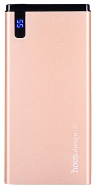 Повербанк (powerbank) HOCO B25 (Золото) 10000 мАч (1USB, LCD)