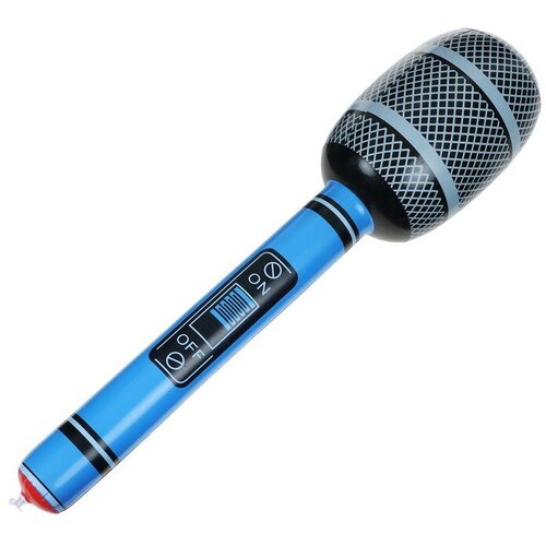 Игрушка надувная «Микрофон», 75 см, звук, цвет микс игрушка микрофон музыкальный б48043