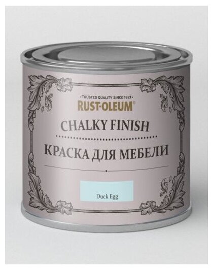 Краска ультраматовая для мебели Rust-Oleum Chalky Finish 0,125 л утиное яйцо
