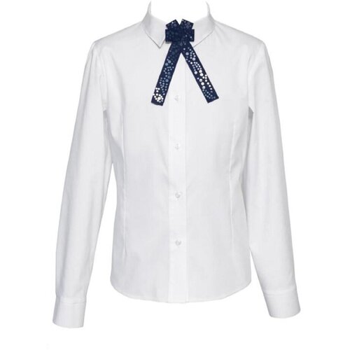 Блузка школьная для девочки (Размер: 140), арт. 2S-116, цвет белый
