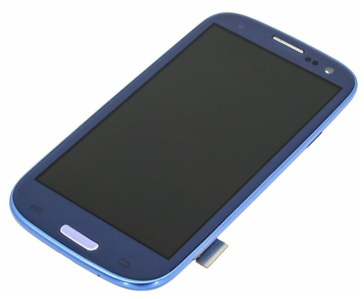 Дисплей для Samsung i9300 Galaxy S III (в сборе с тачскрином) аналог, синий