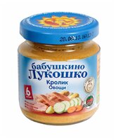 Пюре Бабушкино Лукошко кролик-овощи (с 6 месяцев) 100 г, 1 шт