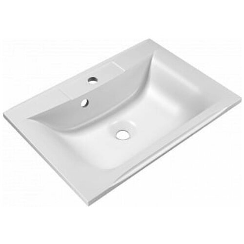 BelBagno Раковина BelBagno BB650/450-LV-MR-PR из литьевого мрамора 65х45 см, белая