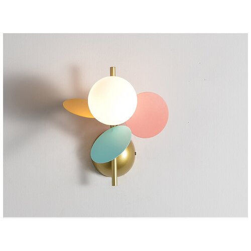 Бра Лепестки цветные , комплект 2 шт. (настенный светильник)