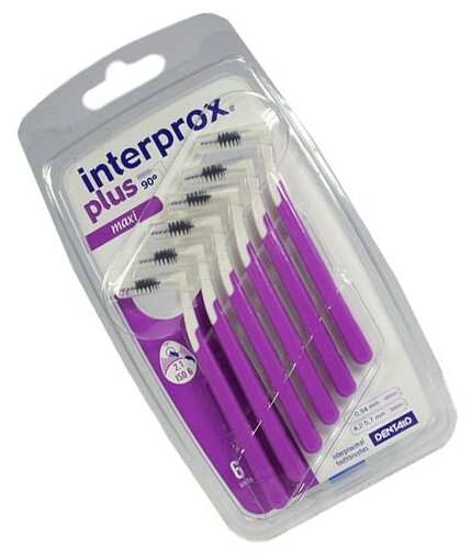 Ершики межзубные Interprox Plus 2G Maxi (2,1мм) N6 DENTAID S.L. - фото №2