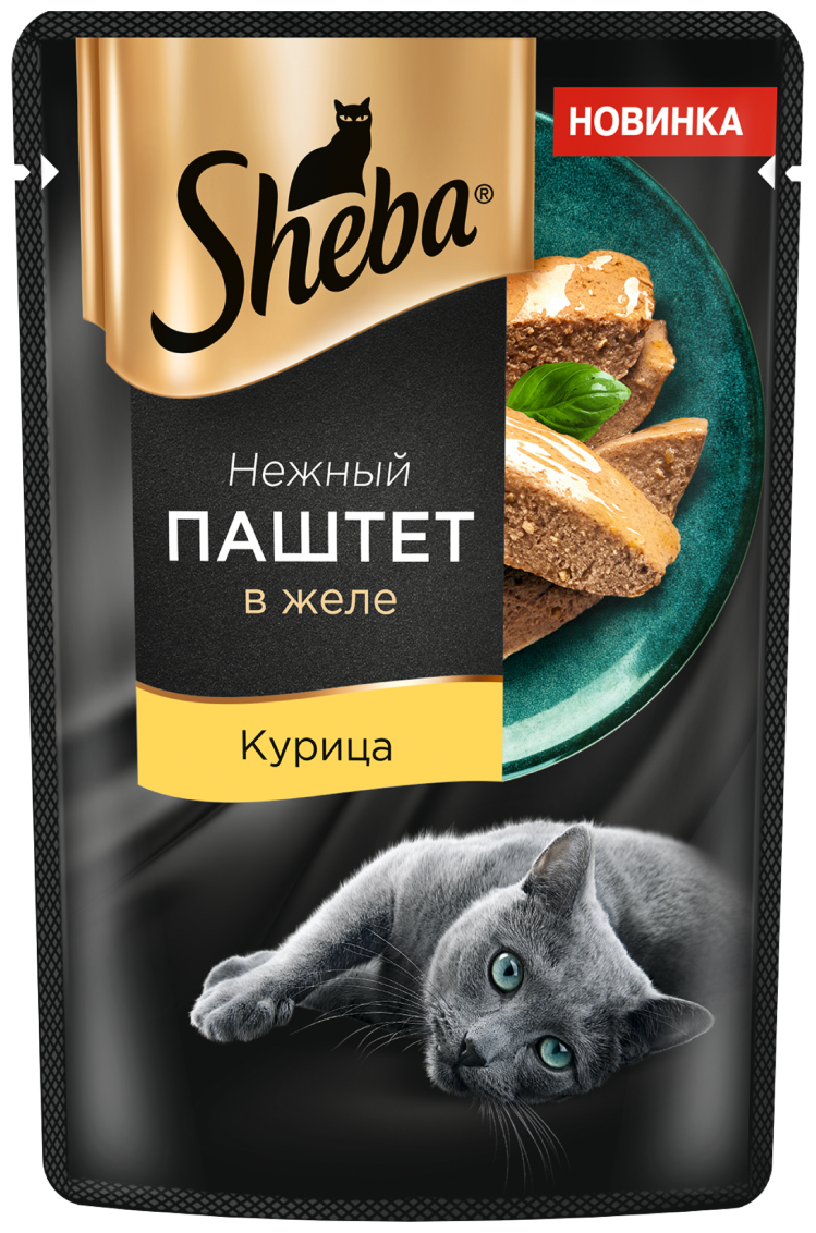 Sheba влажный корм для кошек, нежный паштет в желе, с курицей (28шт в уп) 75 гр - фотография № 3