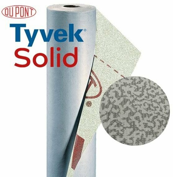 Ветро-влагозащитная мембрана Tyvek Solid 1,5*50 м - фотография № 1