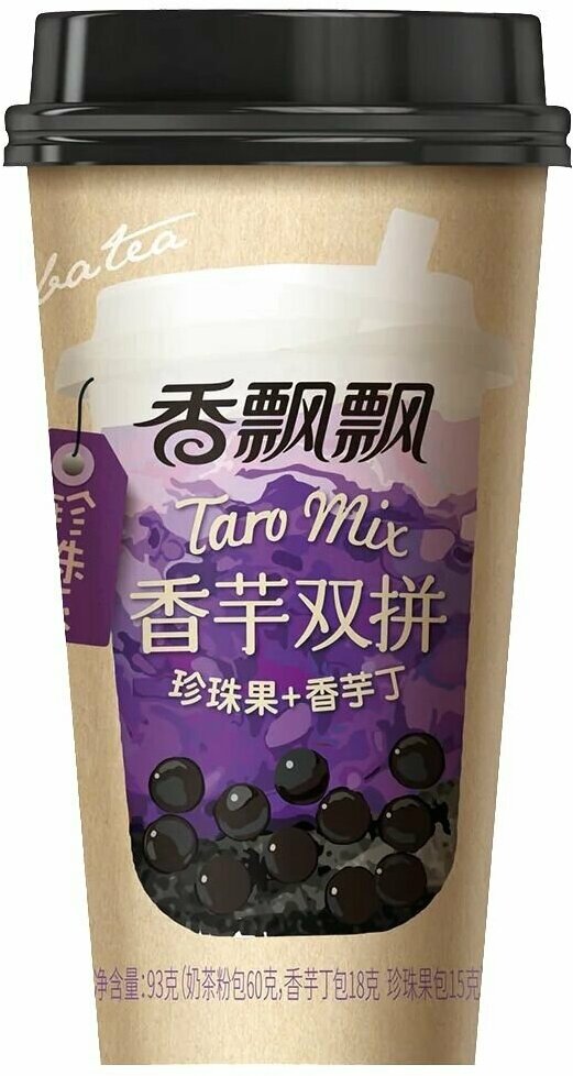 XiangPiaopiao Молочный чай Boba Tea с таро и тапиокой - фотография № 1