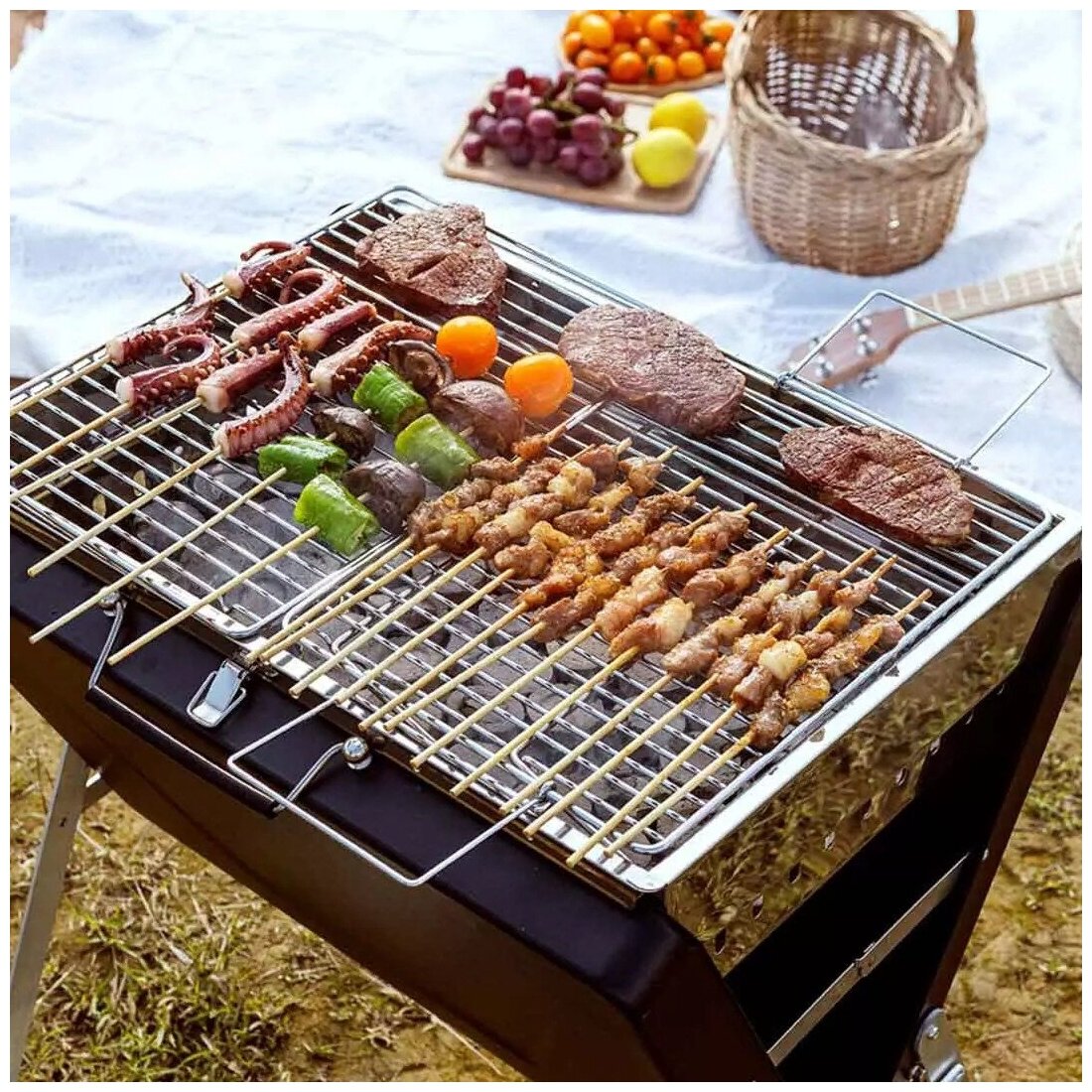 Портативный гриль-мангал для барбекю Xiaomi Chao Portable Barbecue Grill Multifunctional (YC-SKL02) - фото №5