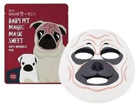 Holika Holika тканевая маска-мордочка Baby Pet Magic Мопс против морщинок 22 мл 1 шт. саше