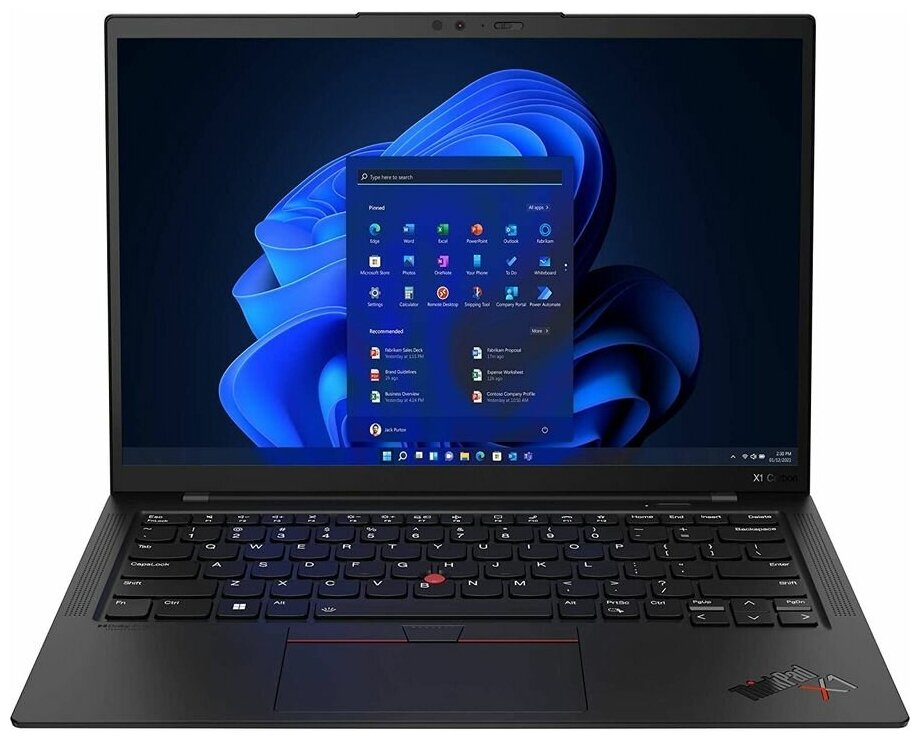 Ноутбук Lenovo ThinkPad X1 Carbon G10, 14", IPS, Intel Core i7 1265U 16ГБ, 1ТБ SSD, Intel Iris Xe graphics , Windows 11 Professional, черный [21ccs9py01]