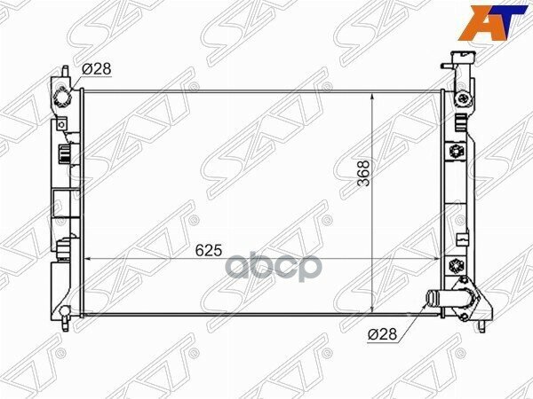 Радиатор Mitsubishi Colt 02-12 / Colt Plus 04-12 Sat арт. MC0001-Z2