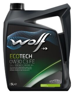 Wolf Масло Моторное Ecotech 0W30 C3 Fe 5L