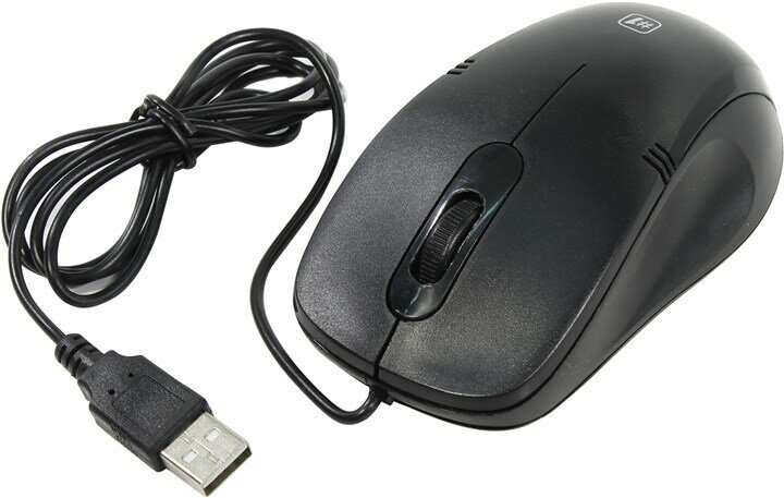 Мышь проводная Defender MM-930, 1200 dpi, USB, черный
