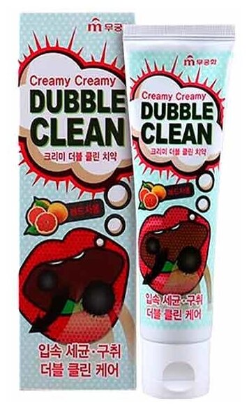 Зубная паста Mukunghwa Dubble clean, грейпфрут, 110 г