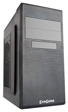 Корпус ATX Exegate EX269431RUS miditower, UN400, 120mm 2*USB, Audio, black - фото №1