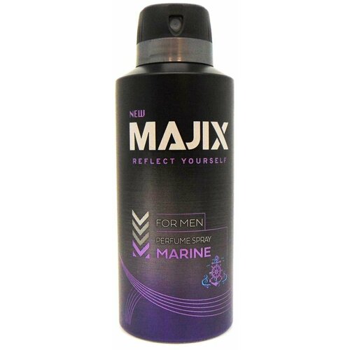 Дезодорант мужской Majix Marine спрей 150мл / защита от пота и запаха