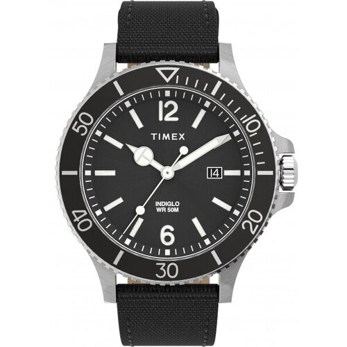 Наручные часы TIMEX Harborside TW2V27000, черный, серебряный наручные часы timex harborside серебряный черный