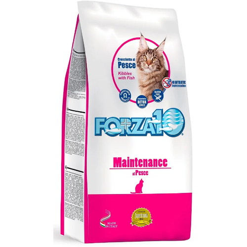 Сухой корм Forza10 Maintenance al Pesce, для взрослых кошек с рыбой, 10кг