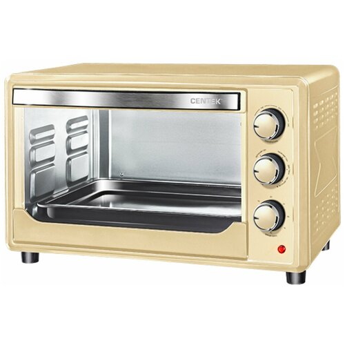 Жарочный шкаф Centek CT-1538-50 BEIGE Convection (беж) <50л> 2000Вт, конвекция, 5 реж, 90мин, 320°