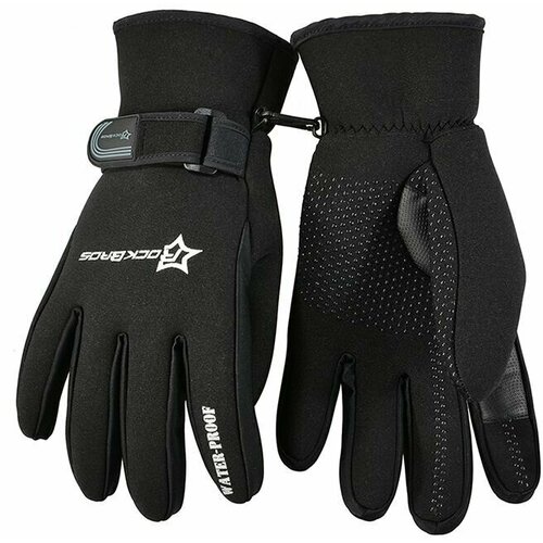 Перчатки RockBros, размер M, черный перчатки rockbros светоотражающие элементы размер m черный серый