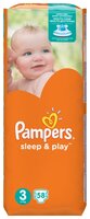 Pampers подгузники Sleep&Play 3 (5-9 кг) 58 шт.