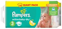 Pampers подгузники Active Baby-Dry 3 (5-9 кг) 108 шт.