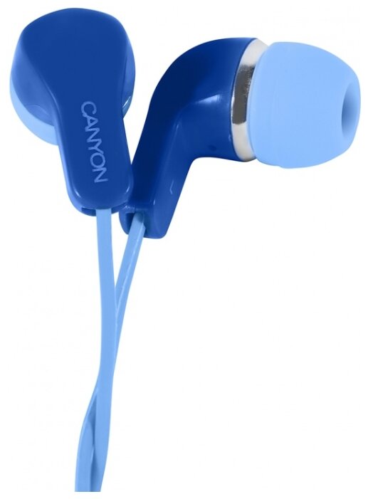Наушники CANYON BL синие с микрофоном - фото №1