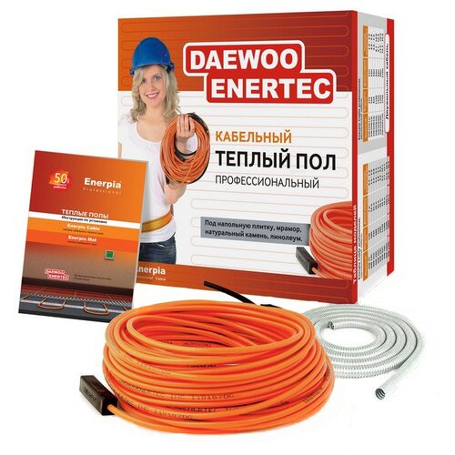 Кабельный теплый пол Daewoo Enertec DW25W77L 77-173 квм 20471₽