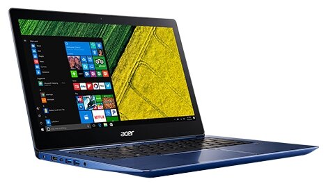 Acer 14 Ноутбук Acer Swift 3 SF314-52G-82UT 1920x1080 Intel Core i7 18 ГГц RAM 8 ГБ SSD 256 ГБ GeForce MX150 Win10 Home NXGQWER006 синий