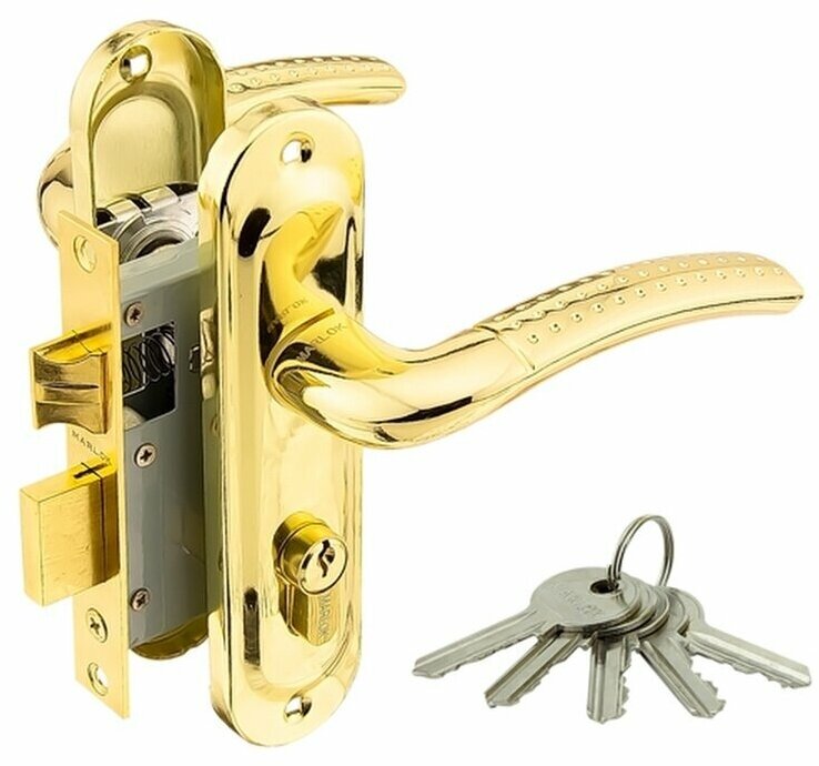 Замок врезной 50/LA02-ЦМ70 межосевое 50 мм ключ/ключ