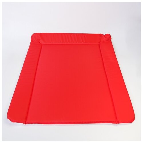 Виталфарм Матрасик для пеленального столика/комода двусторонний со складными бортиками 82х72 см., цвет красный/розовый
