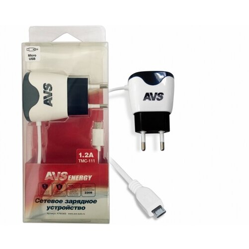 Сетевое зарядное устройство AVS с micro USB TMC-111 (1,2А)