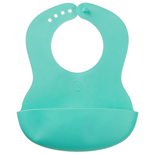 фото Happy Baby Нагрудник Basic Baby plastic bib, 1 шт., расцветка: mint