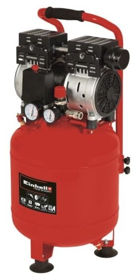 Безмасляный компрессор Einhell TE-AC 24 Silent, 750 Вт, 24 л, 8 бар 4020610