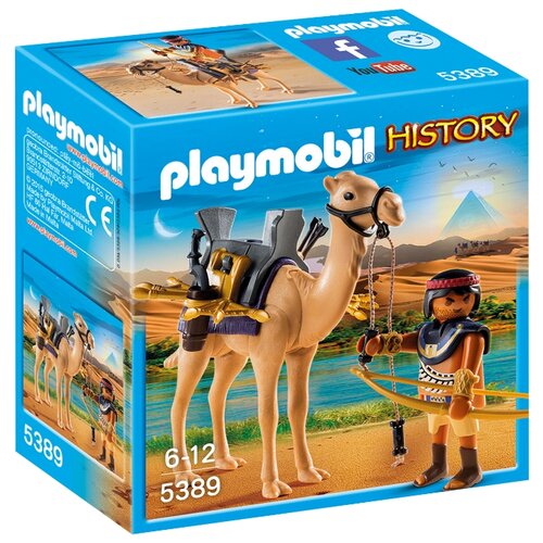 фото Набор с элементами конструктора playmobil history 5389 египетский воин с верблюдом