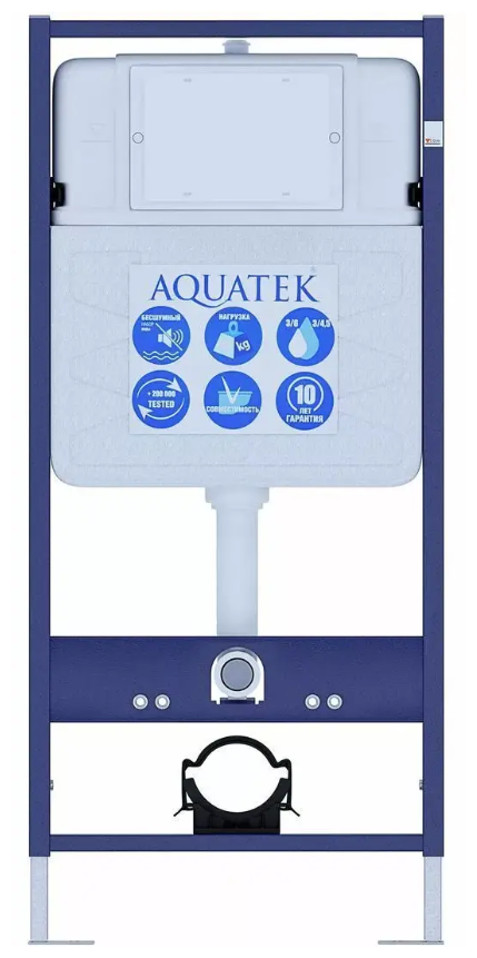 SET AQUATEK бетта (рама AQUATEK Standard INS-0000012(без клавиши и крепежа)+унитаз бетта AQ1253W-00 с тонким сиденьем soft-close