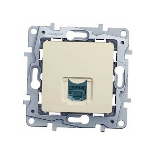 Розетка компьютерная 1xRJ45 Cat.5 ETIKA, бежевый. 672341 Legrand (6шт) розетка legrand 672341 etika