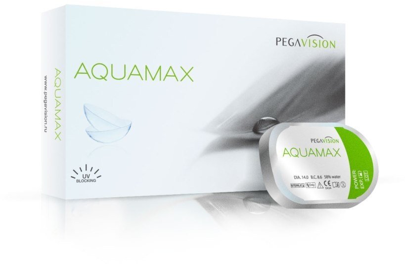 Контактные линзы AQUAMAX (6 шт.) 8.6 -2.25