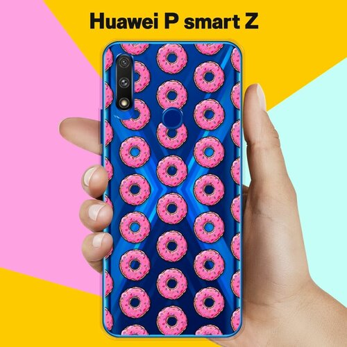 Силиконовый чехол Пончики на Huawei P smart Z силиконовый чехол пальма на huawei p smart z