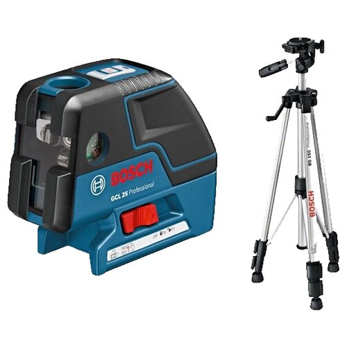 Лазерный уровень BOSCH GCL 25 Professional + BT 150 (0601066B01) со штативом фоновый отражатель visico bf 601 с зажимом и фильтрами