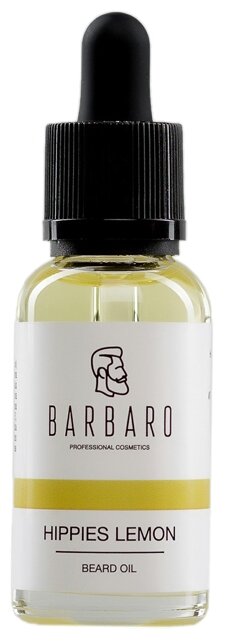 Barbaro Beard Oil Hippies lemon - Масло для бороды Хиппи-Лимон 30 мл