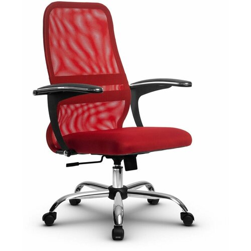 Компьютерное офисное кресло mетта SU-СU160-8, СН, Красное
