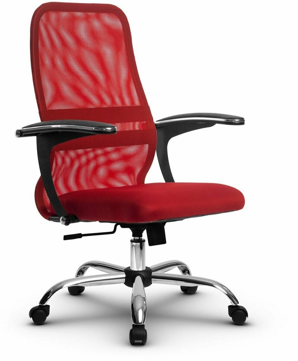 Компьютерное офисное кресло mетта SU-СU160-8, СН, Красное
