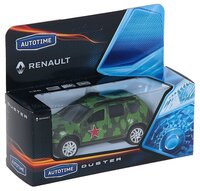Внедорожник Autotime (Autogrand) Renault Duster армейская (49494) 1:38 Зеленый/темно-серый